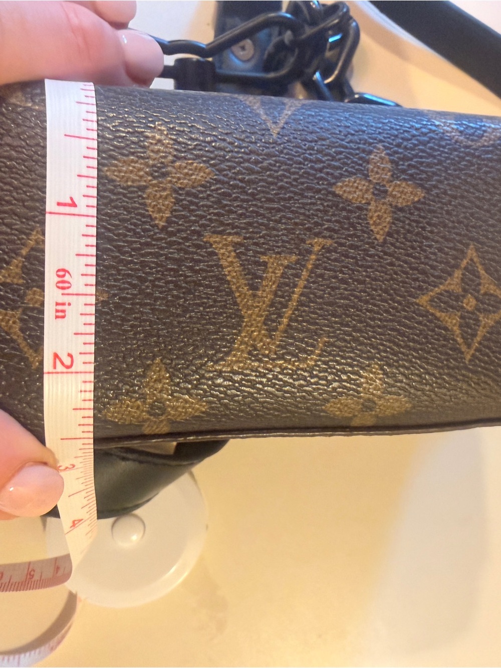 Brown Monogram Crossbody Bag - Picture 10 of 10